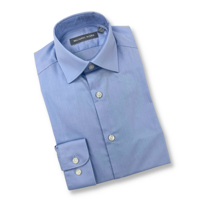 Michael Kors Boys Blue Dress Shirt_ LY0001