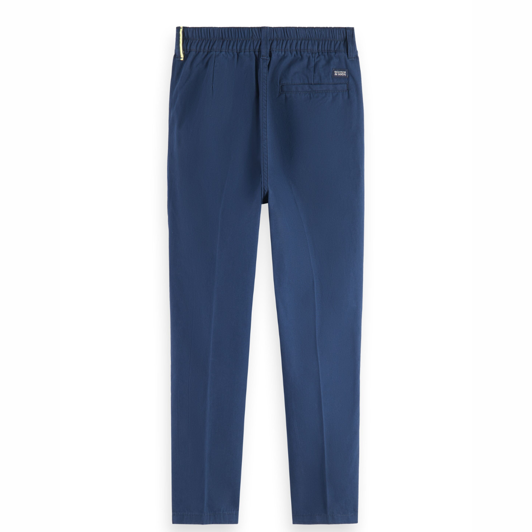 Scotch & Soda Boys Loose Tapered Fit Chino Blue Pants _ 24168901