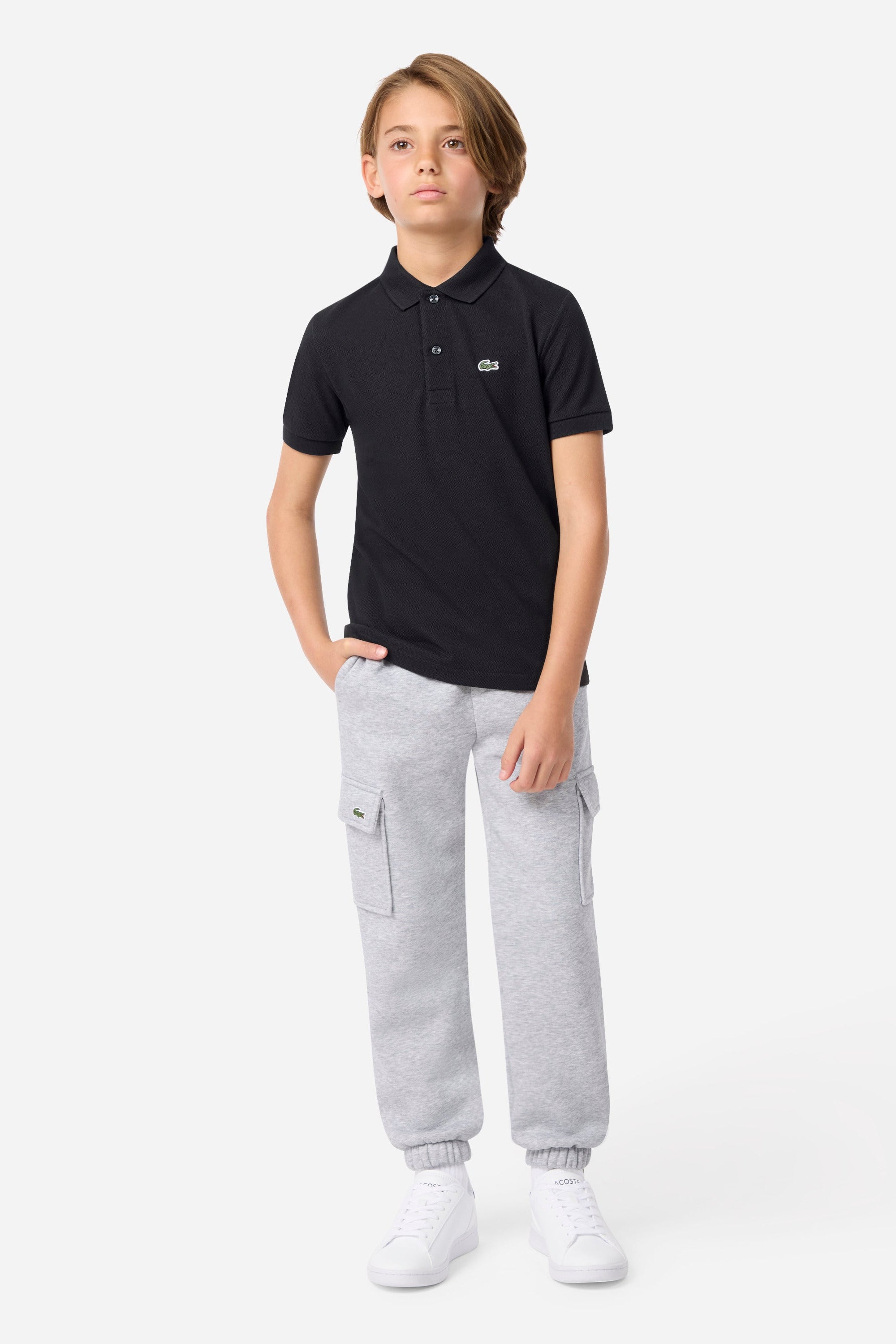 Lacoste Boys Classic Black Polo