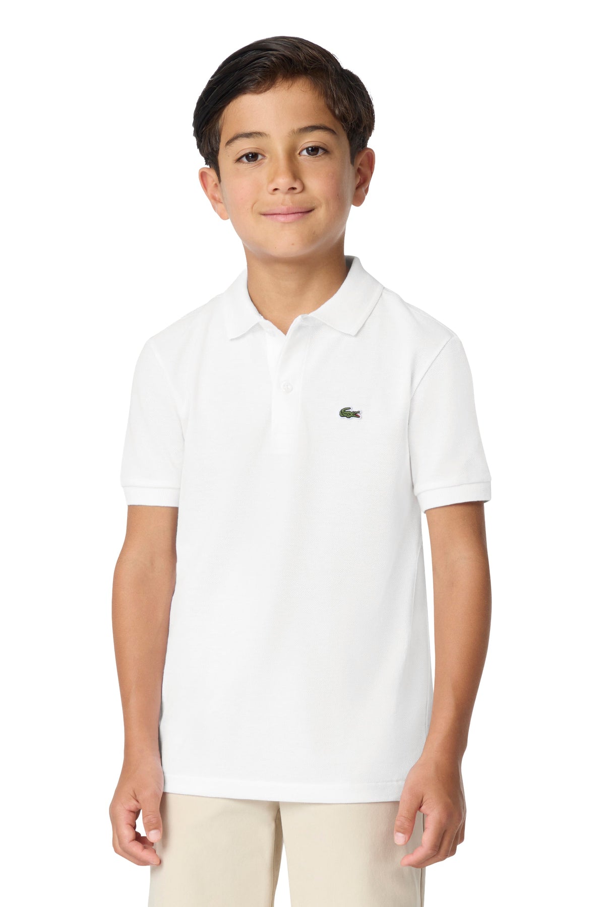 Lacoste Boys Classic White Polo