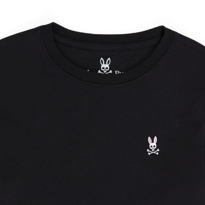 Psycho Bunny Kids Black Classic Crew Neck T-Shirt_ B0U014CRPC-001
