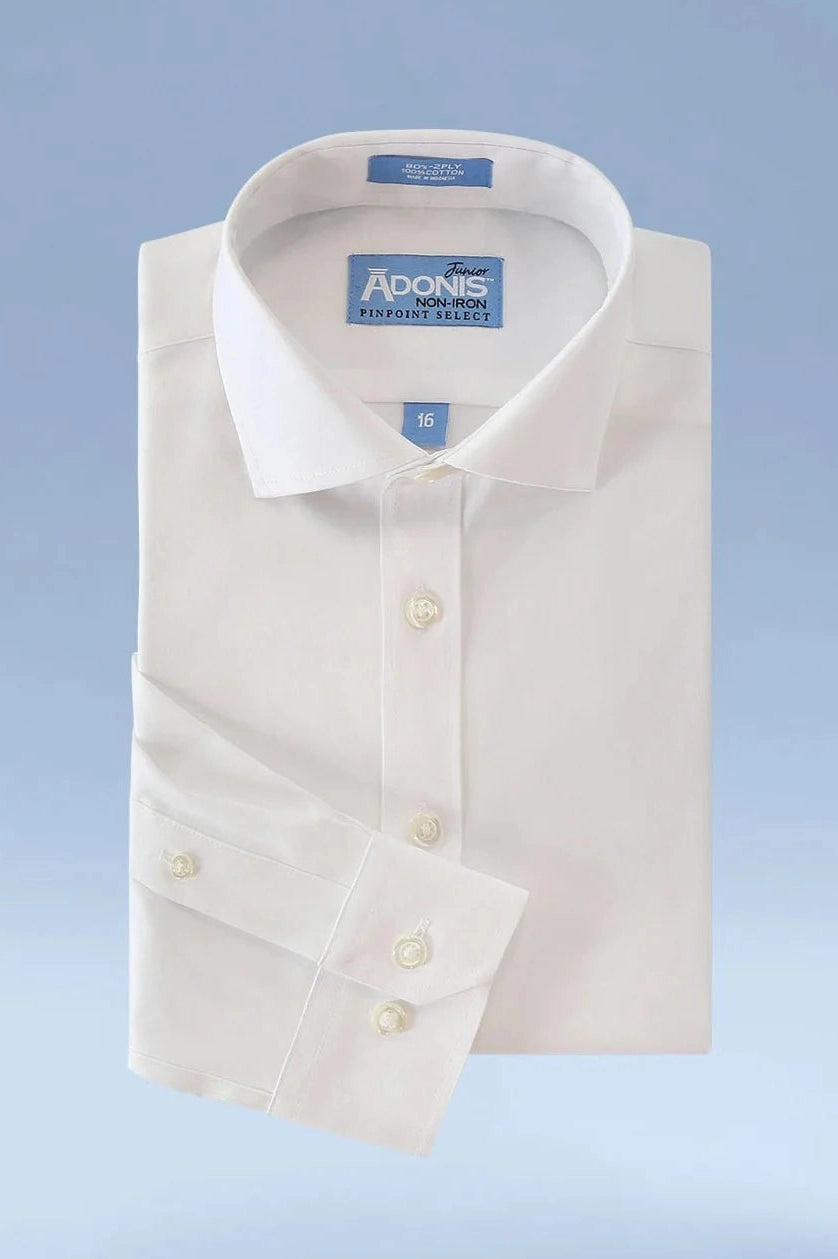 Adonis Boys Husky Fit Non-Iron Pinpoint Dress Shirt_ BCBT-HUSKY