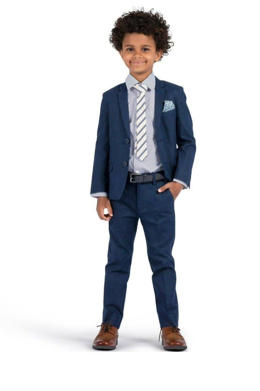 Appaman Boys 2pc Dark Blue Stretch Suit-NorthBoys