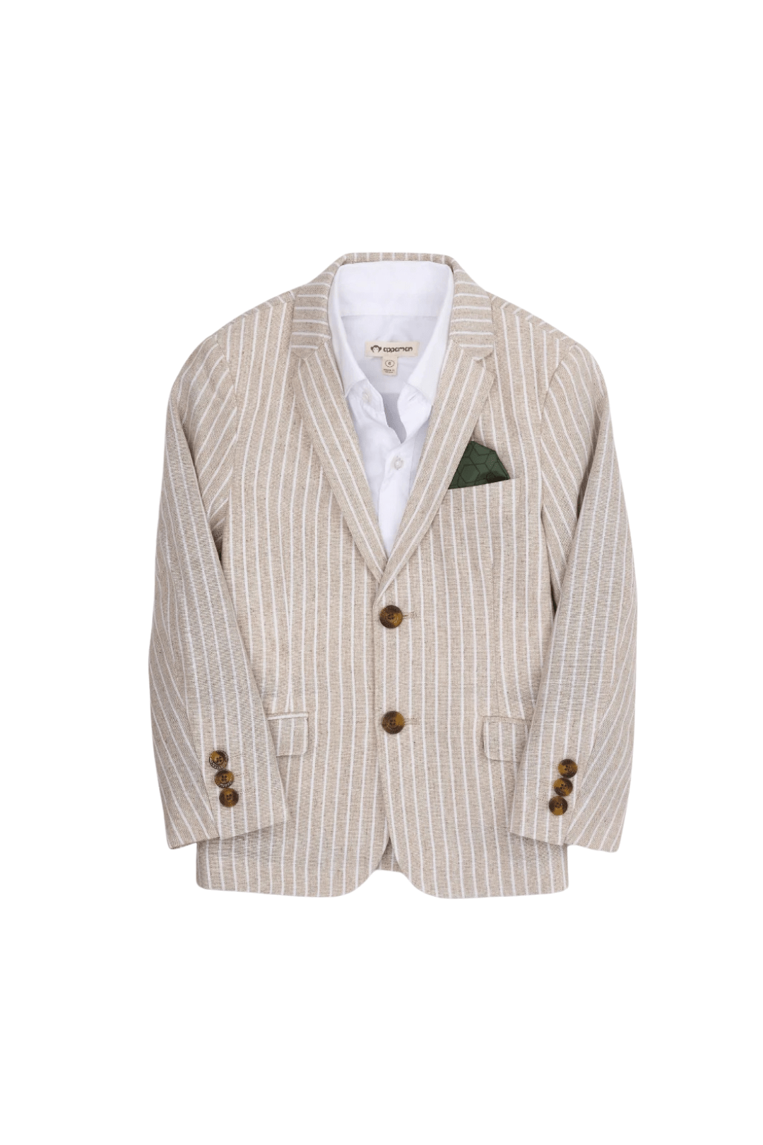 Appaman Boys Two Piece Natural Striped Suit_ F8SPJ-NorthBoys