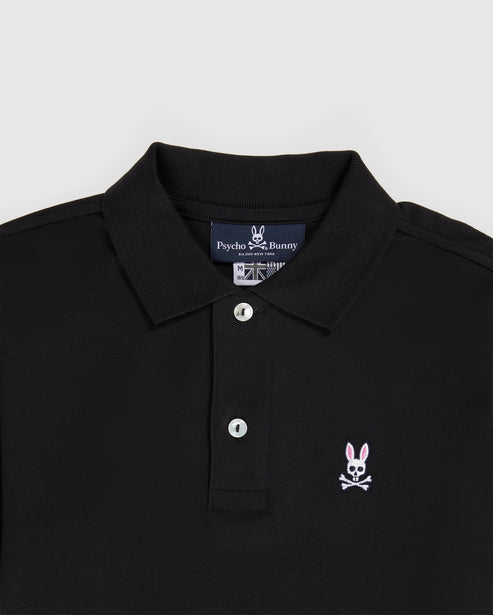 Kids black hotsell polo shirt