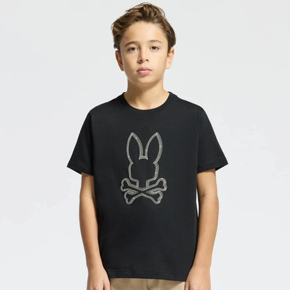 Psycho Bunny Kids Monarch Front Bunny Short Sleeve T-Shirt