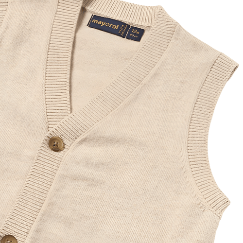 Baby Buttoned Knitted Vest - NorthBoys