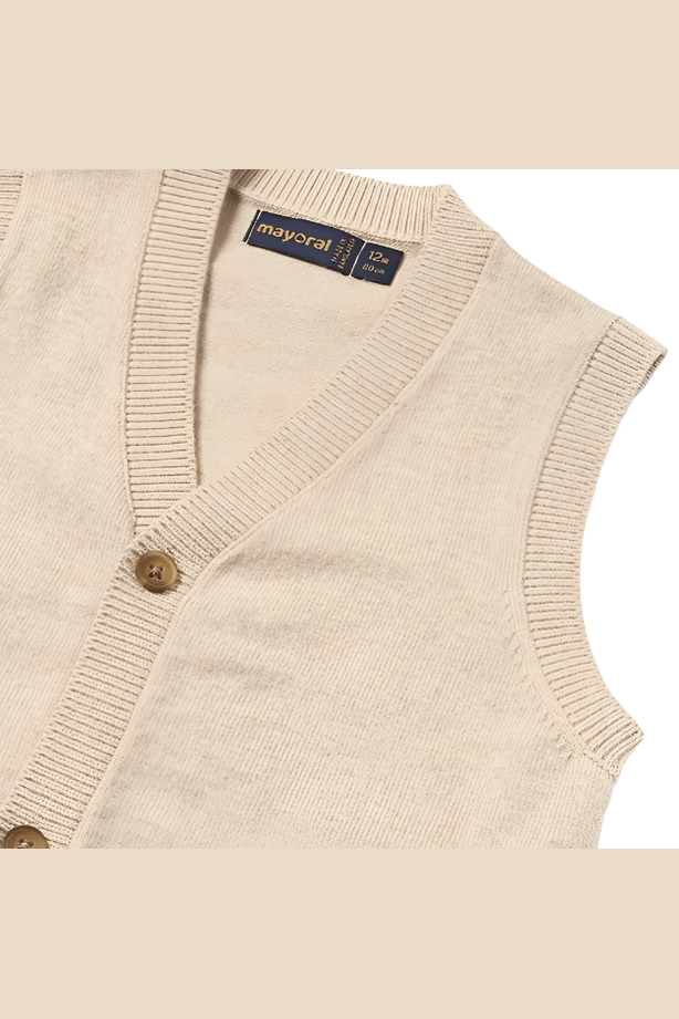 Baby Buttoned Knitted Vest - NorthBoys
