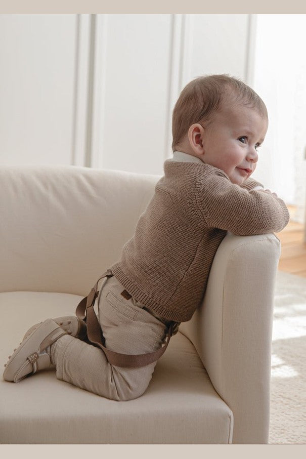 Baby Long Cotton Pants With Suspenders - NorthBoys