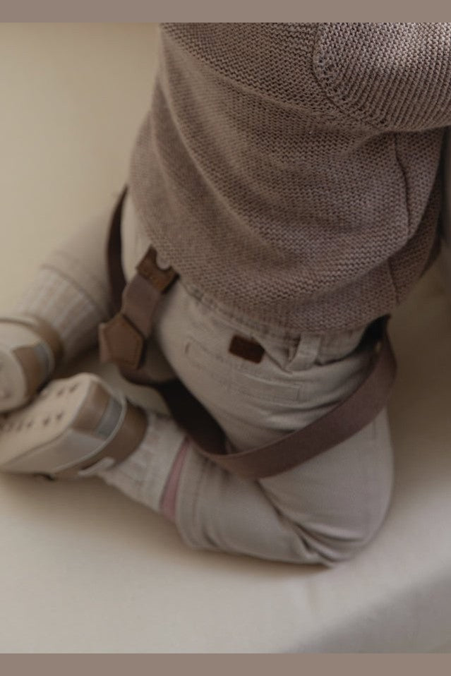 Baby Long Cotton Pants With Suspenders - NorthBoys