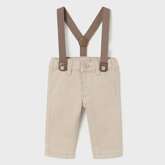 Baby Long Cotton Pants With Suspenders - NorthBoys