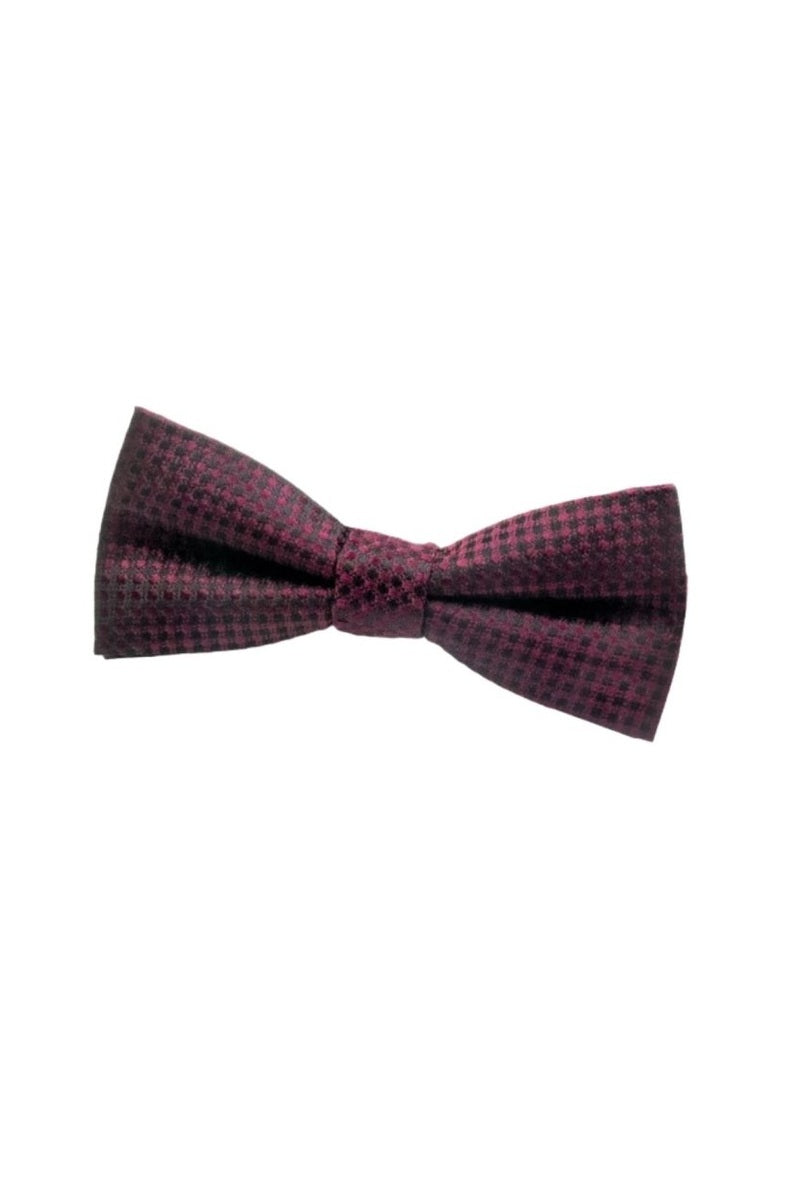 Boys Black and Burgundy Bow Tie - NorthBoys