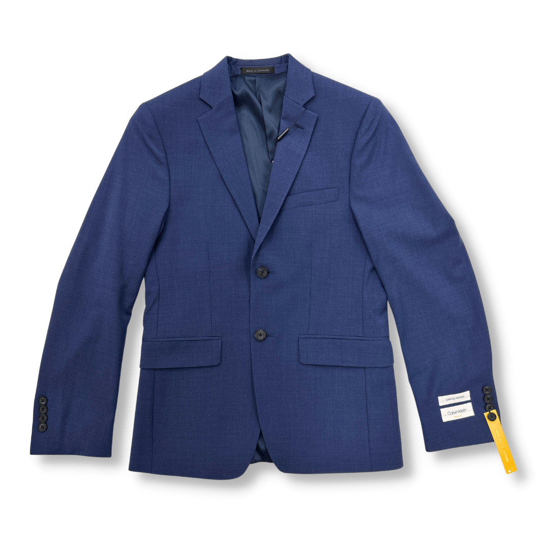 Calvin Klein Mens Wool Skinny Fit Blue Suit Separate Jacket_ 7QX0003-NorthBoys