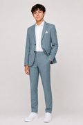 Nice Threads Boys Slim Fit Pastel Blue Suit