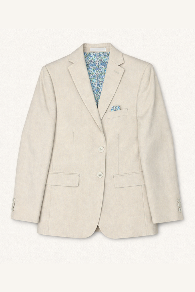 Tallia Boys Khaki Linen Suit