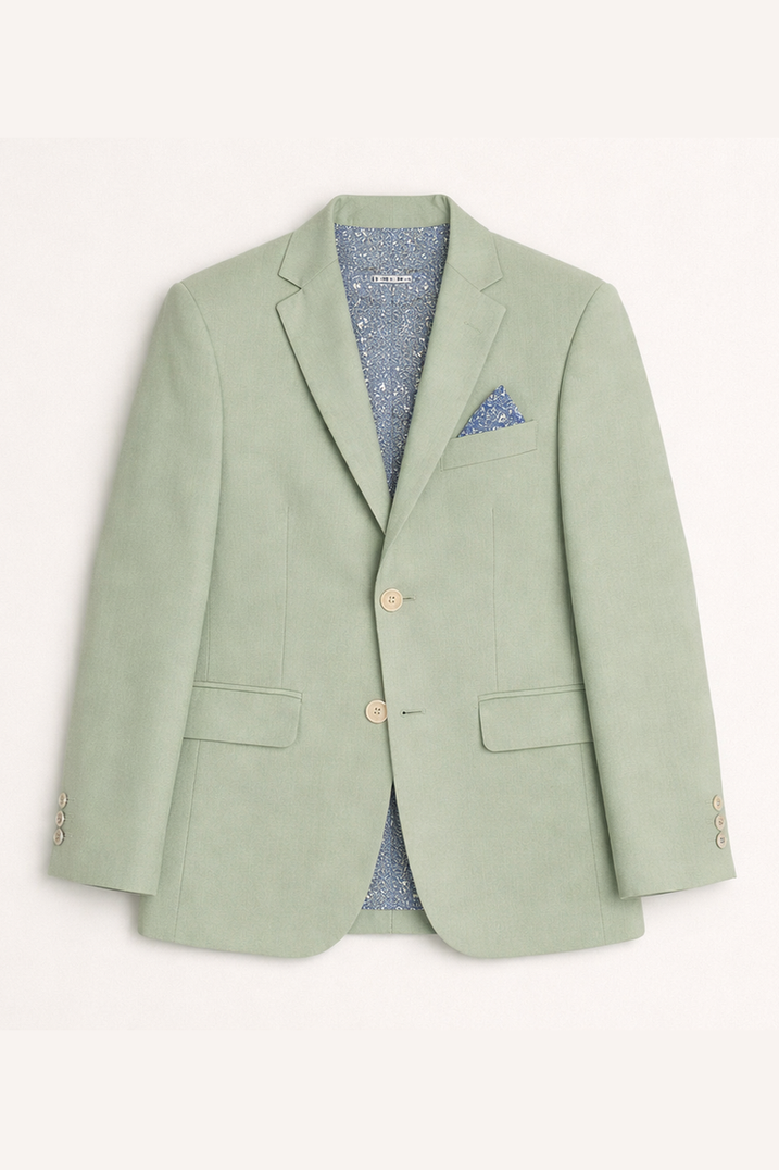 Tallia Boys Sage Green Linen Suit