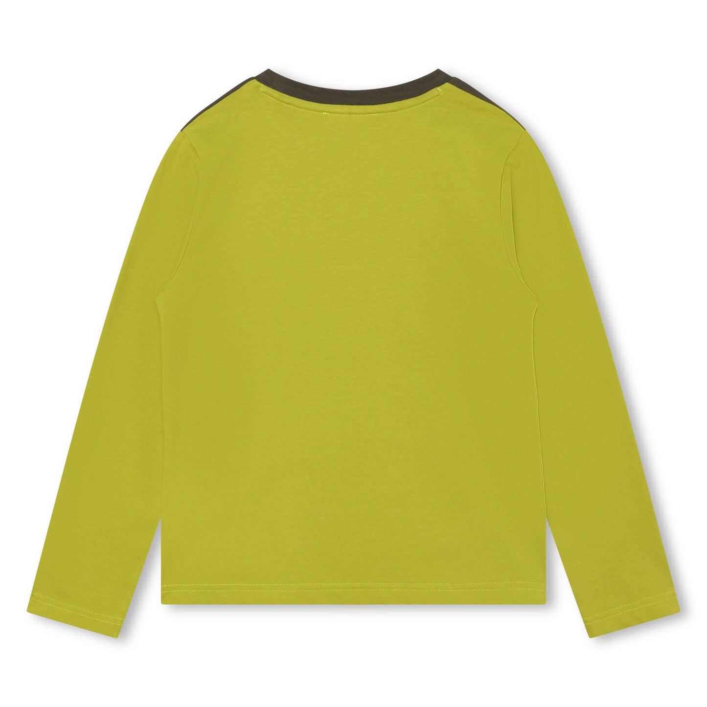 DKNY Junior boys Lime Green Organic Cotton Long Sleeves T-Shirt _D25E69-610