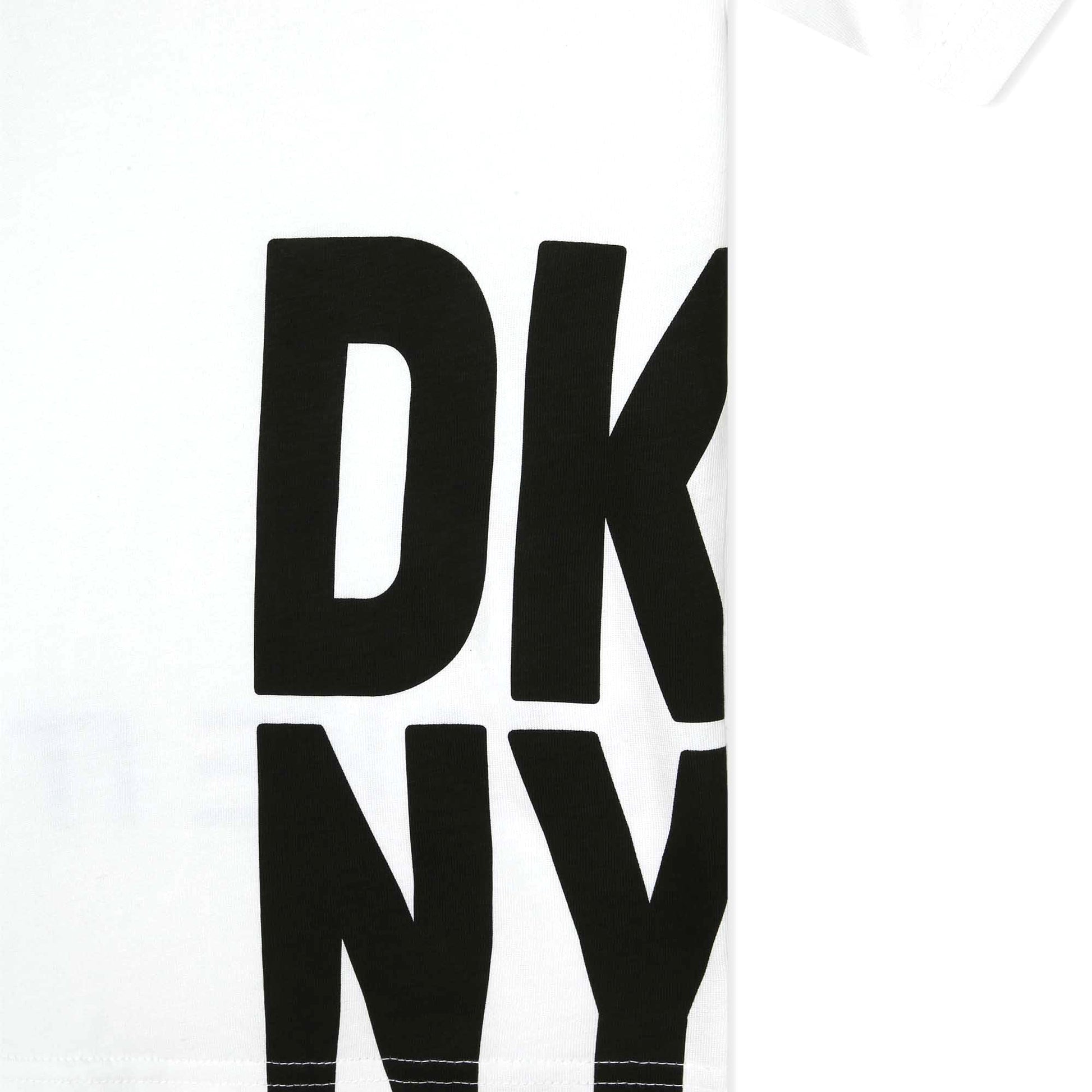 DKNY Boys White Mini Me Logo T-Shirt