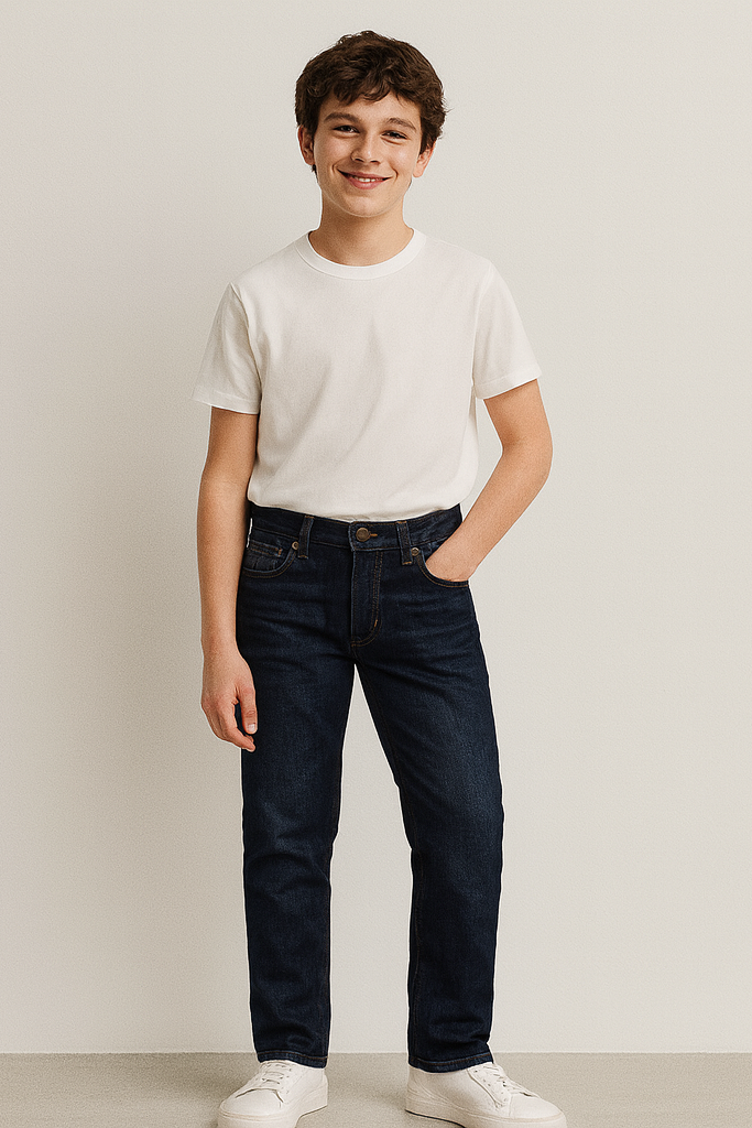DL1961 Boys Brady Slim Ferret Dark Blue Jeans_ 4060-27
