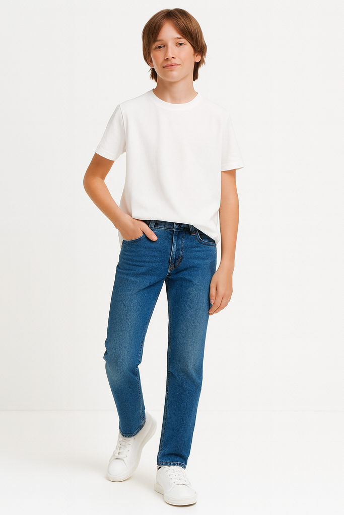 DL1961 Boys Brady Slim Mohonk Blue Jeans_ 24078