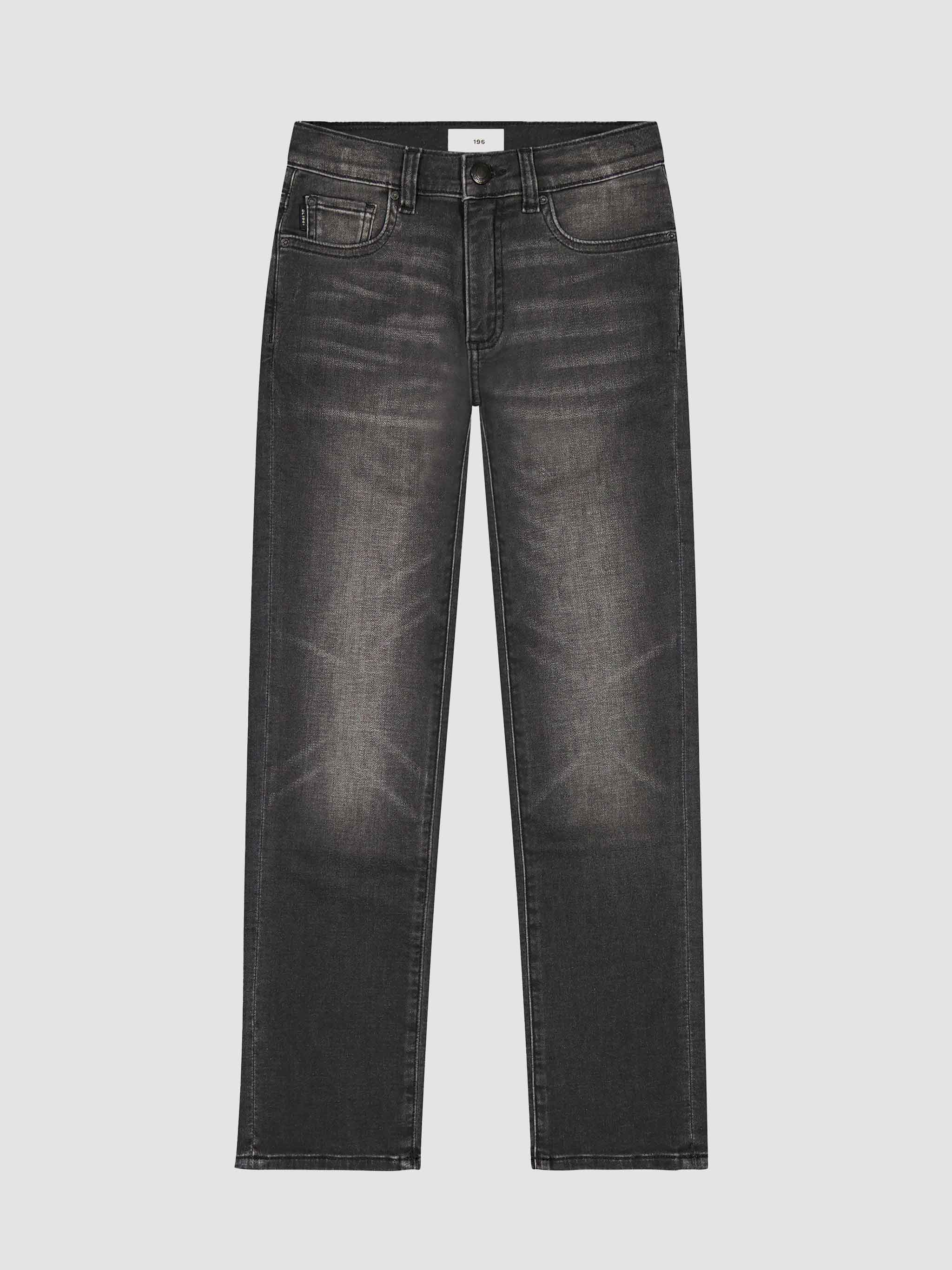 DL1961 Boys Brady Slim Washed Black Knit_ 24122-25