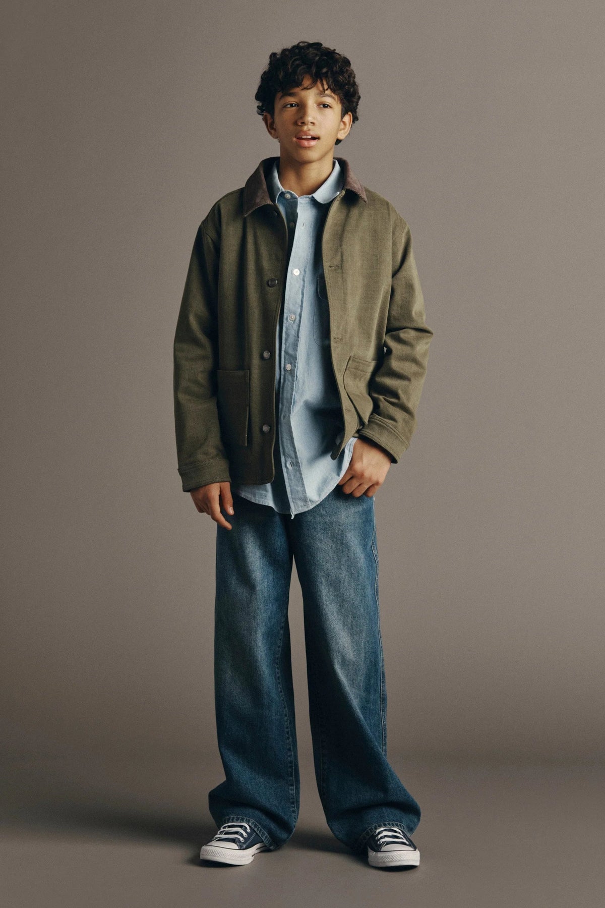 DL1961 Boys Mason Baggy Wide Leg Jeans