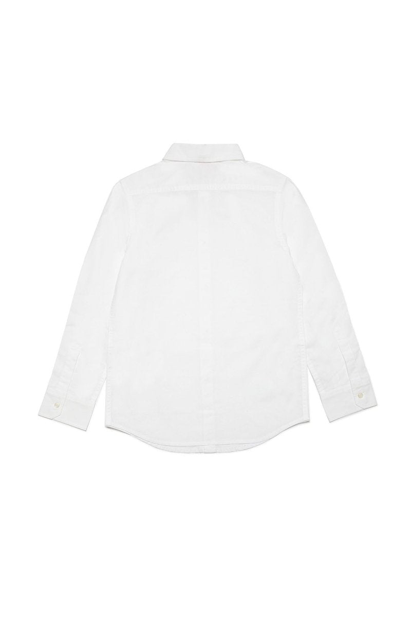 Diesel Boys Long Sleeve White Dress Shirt_ J01746 - NorthBoys