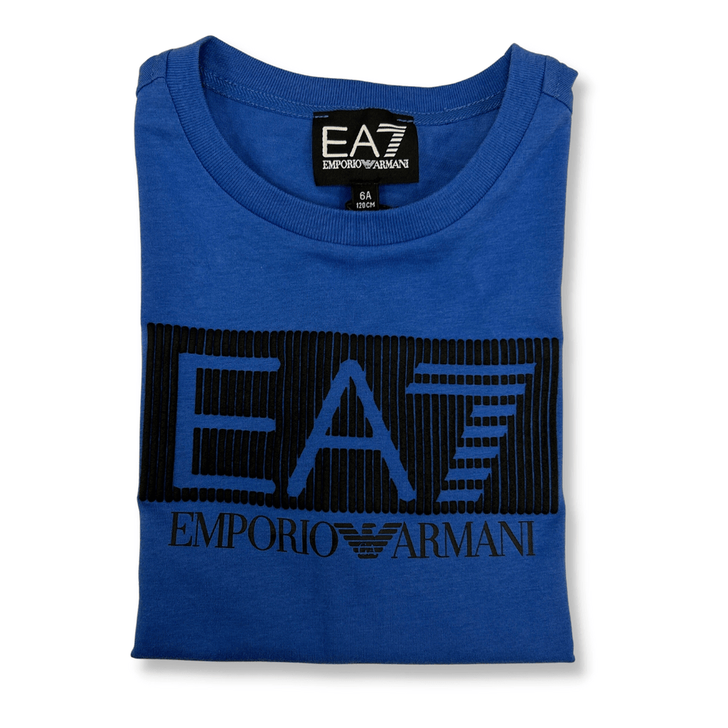 EA7 Boys Blue Logo T-Shirt_3RBT53 - BJ02Z - NorthBoys