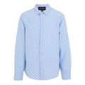 Emporio Armani Boys Blue Pattern Dress Shirt_ 3D4C09 - 4N89Z - F742 - NorthBoys