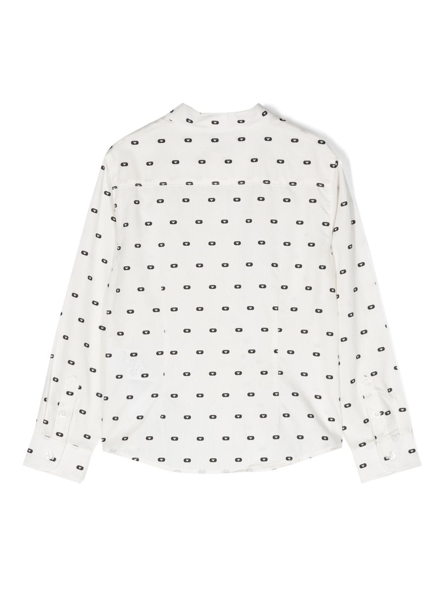 Emporio Armani Boys White Printed Dress Shirt_6R4C86 - 1NMVZ - NorthBoys