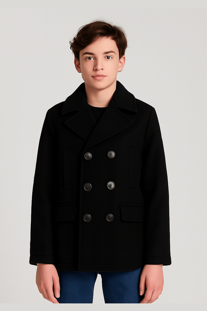 Emporio Armani Boys Wool Peacoat_ EB000492 - NorthBoys