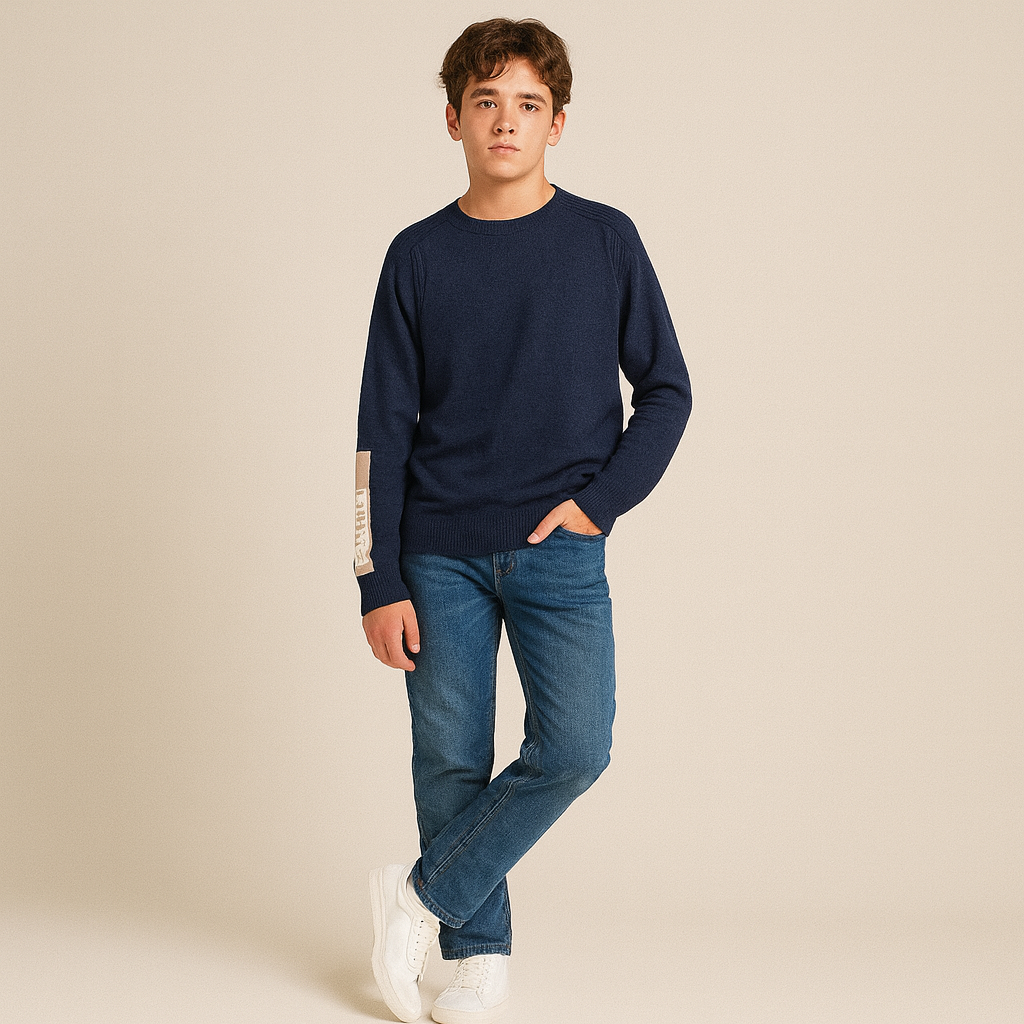 Emporio Armani Boys Wool Pullover Sweater_ EB000647