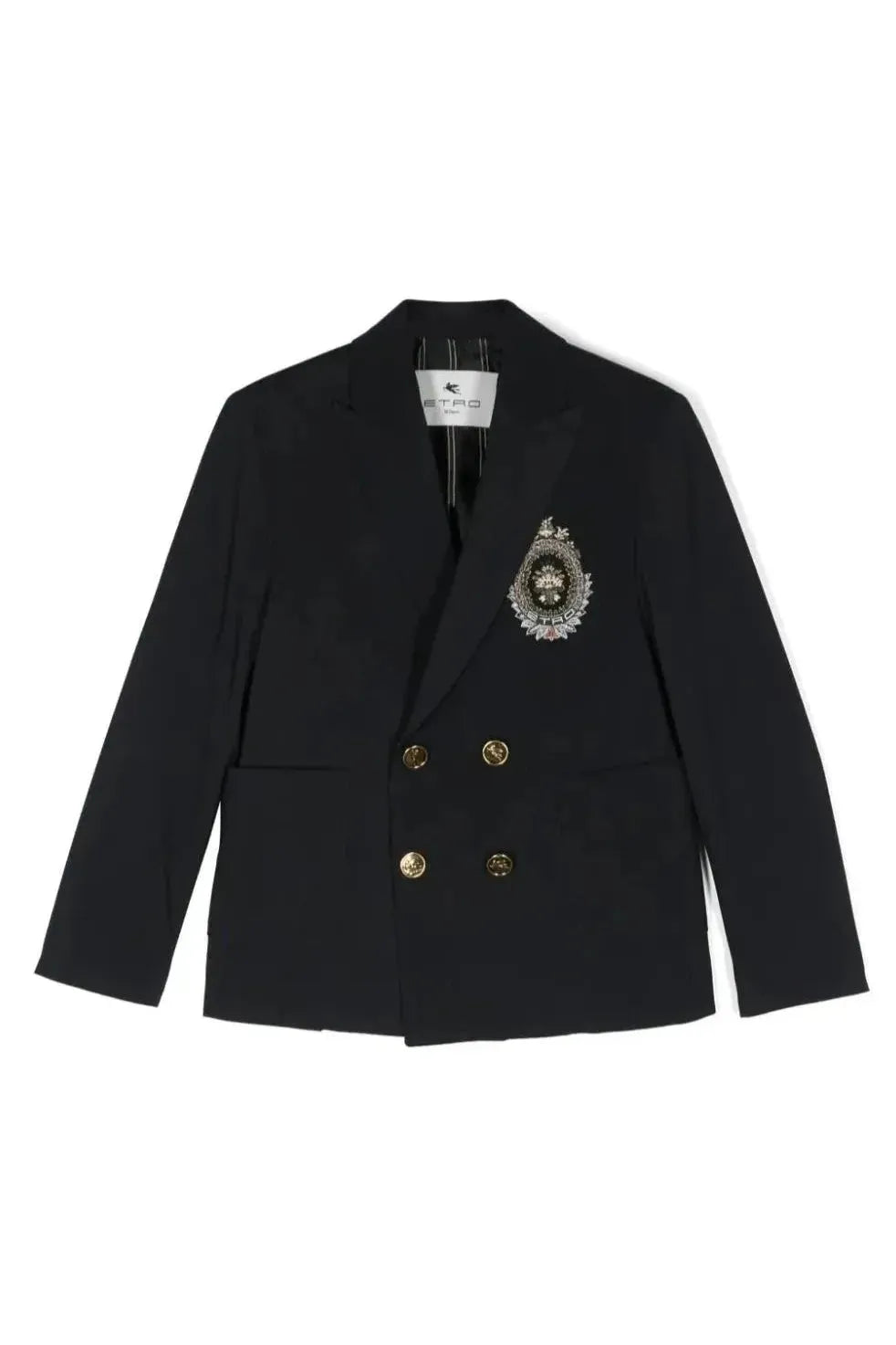 Etro Boys Navy Double Breasted Suit-NorthBoys