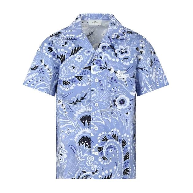 Etro Boys Short Sleeve Paisley Print Shirt_ GU5P0417 - NorthBoys