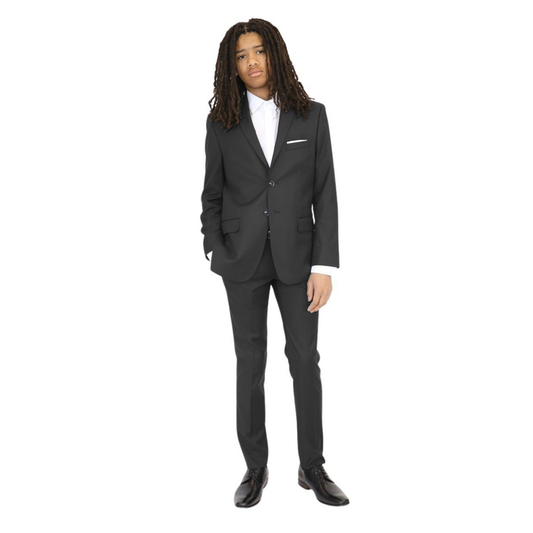 Tallia Boys Skinny Black Suit Separates