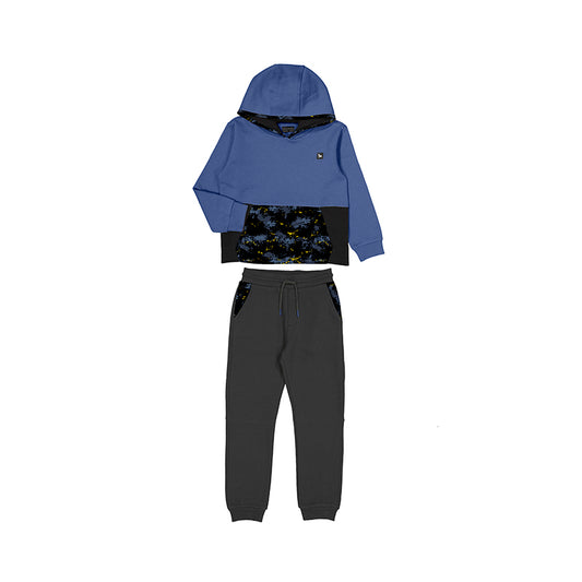 Nukutavake Blue Sweatshirt & Sweatpants set_7836-93