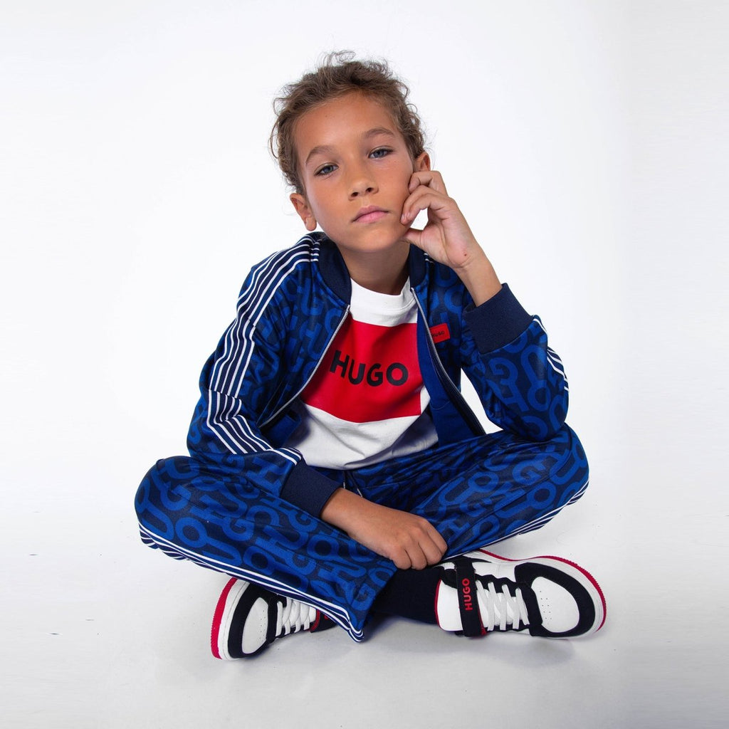 HUGO White T-Shirt w/Logo _G25132 - 10P - NorthBoys