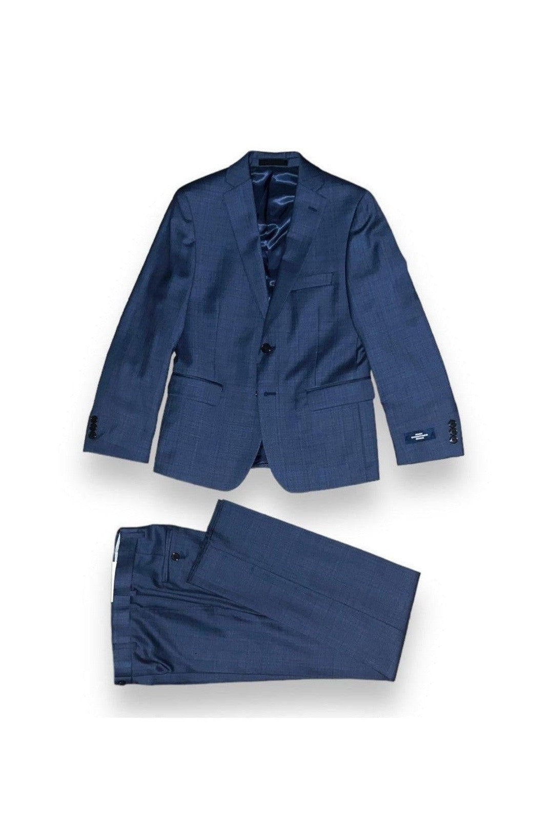 Hart Schaffner Marx Boys Blue Sharkskin Wool Suit-NorthBoys