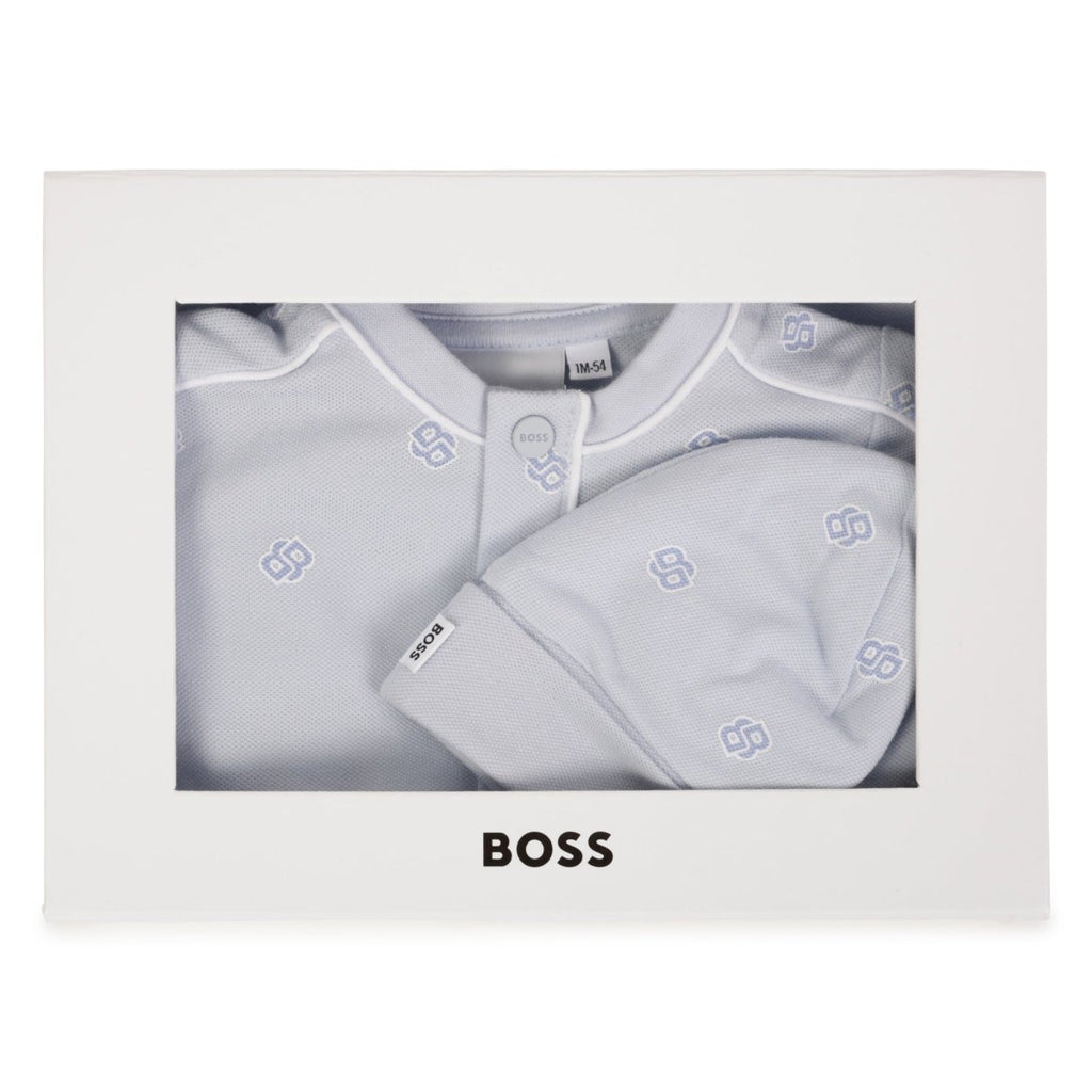 Hugo Boss Baby Footie And Hat Set_ J52221 - NorthBoys