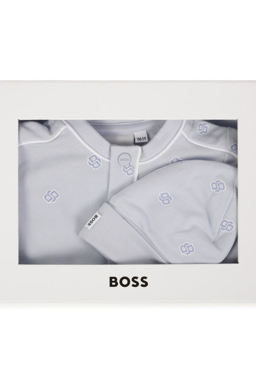 Hugo Boss Baby Footie And Hat Set_ J52221 - NorthBoys