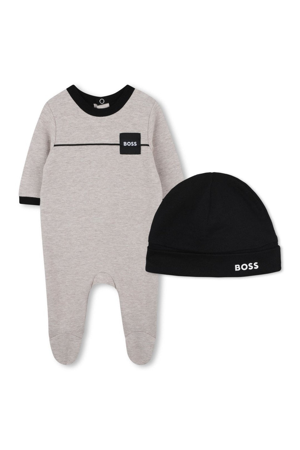Hugo Boss Baby Boys Footie & Hat Set _ J52487 - NorthBoys