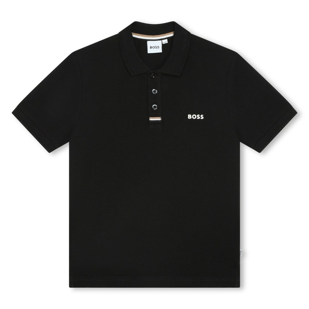 Hugo Boss Boys Black Polo - NorthBoys