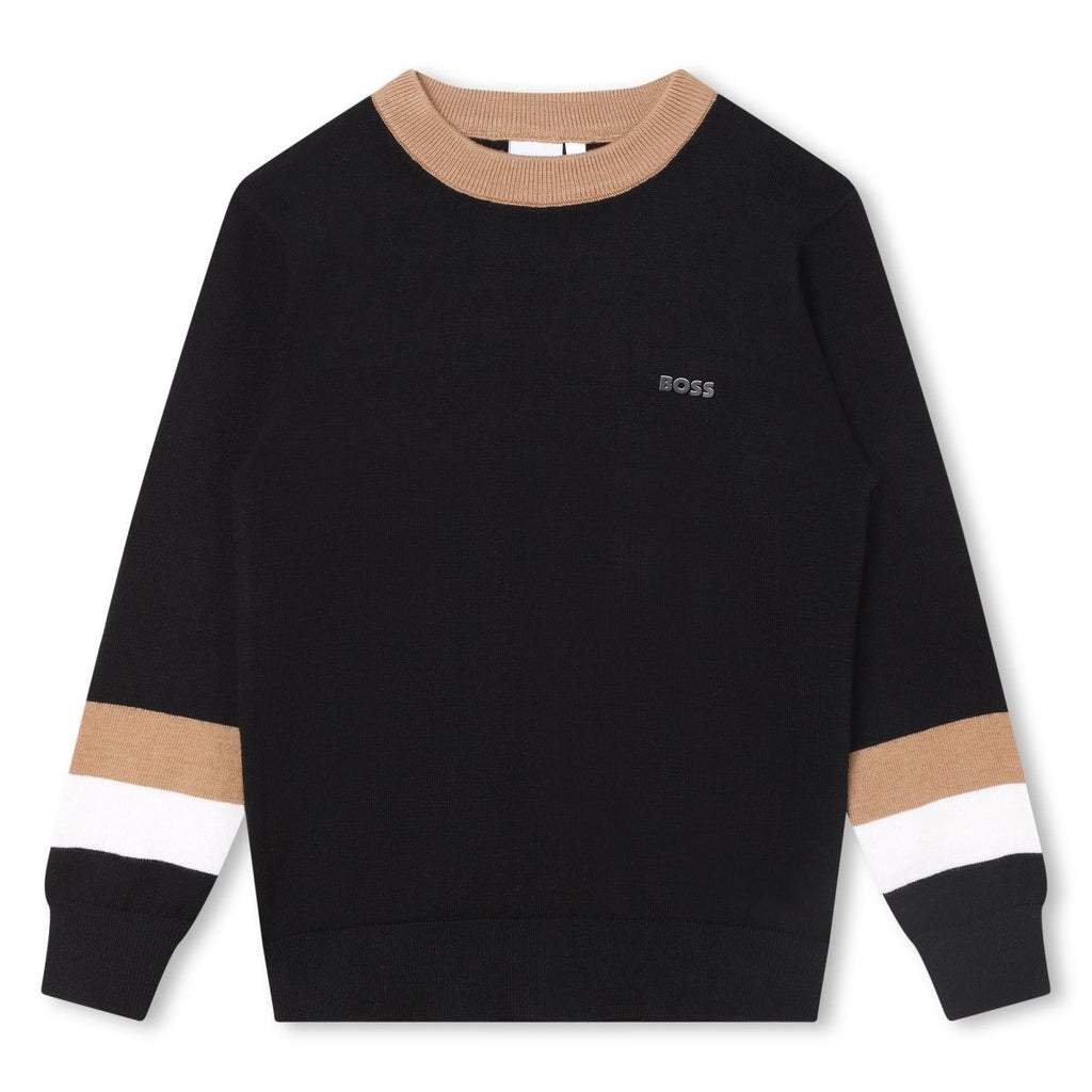 Hugo Boss Boys Black Sweatshirt_J25Q07 - 09B - NorthBoys