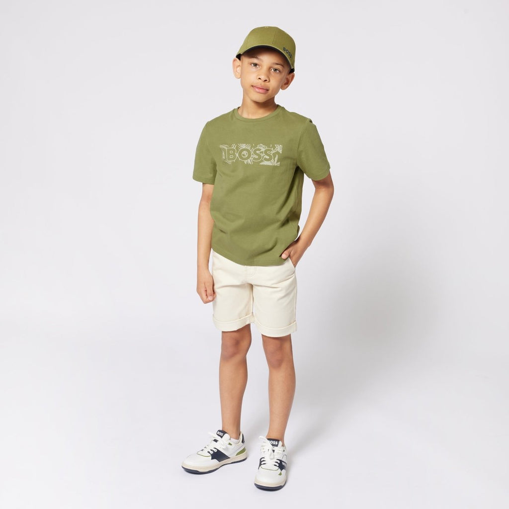Hugo Boss Boys Chino Bermuda Shorts_ J51990 - NorthBoys