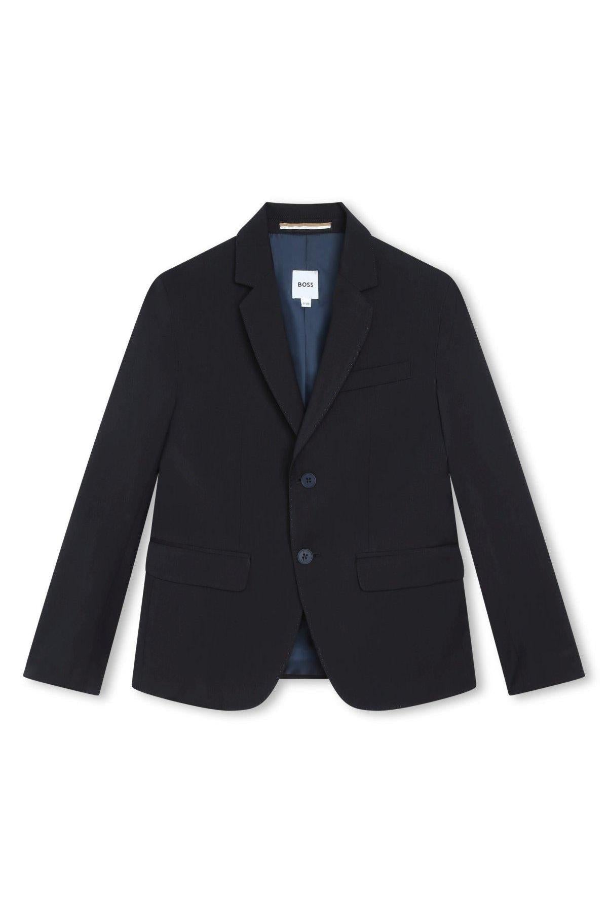 Hugo Boss Boys Classic Navy Wool Suit-NorthBoys