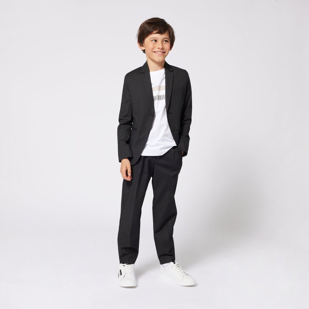 Hugo Boss Boys Mini Me Tricolor Print SS T-Shirt_ J52035 - NorthBoys