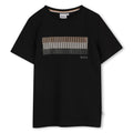 Hugo Boss Boys Mini Me Tricolor Print SS T-Shirt_ J52035 - NorthBoys