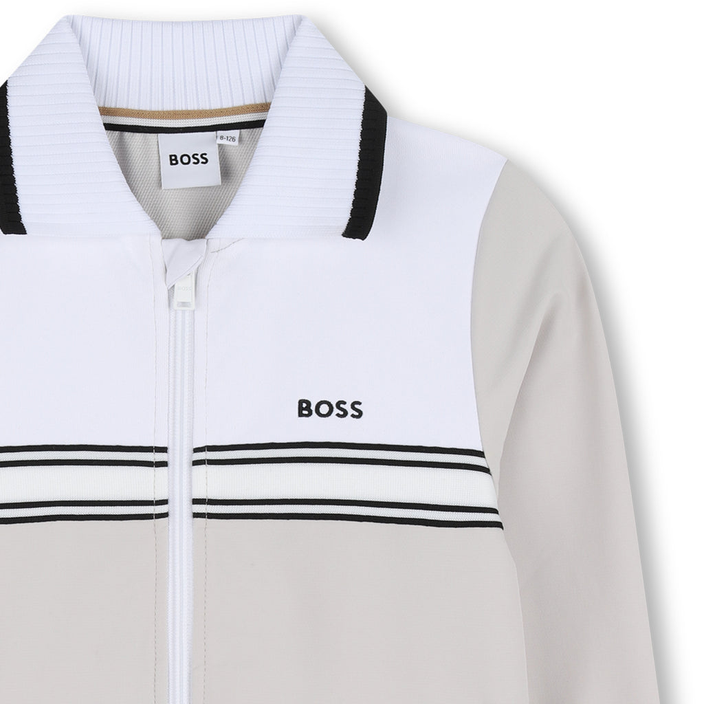 Hugo Boss Boys Polo Collar Cardigan_ J52951