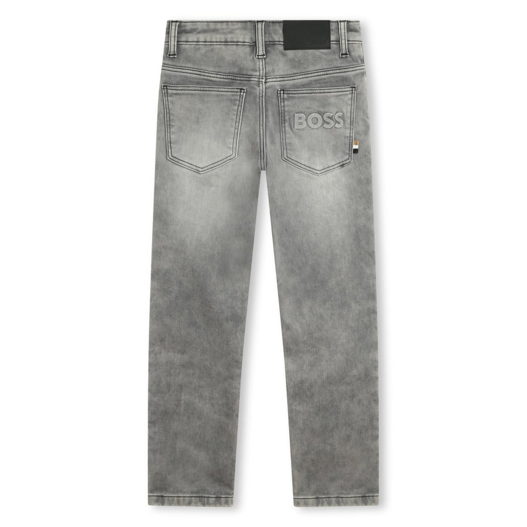 Hugo Boss Boys Regular Fit Grey Jeans_ J50688 - Z20 - NorthBoys