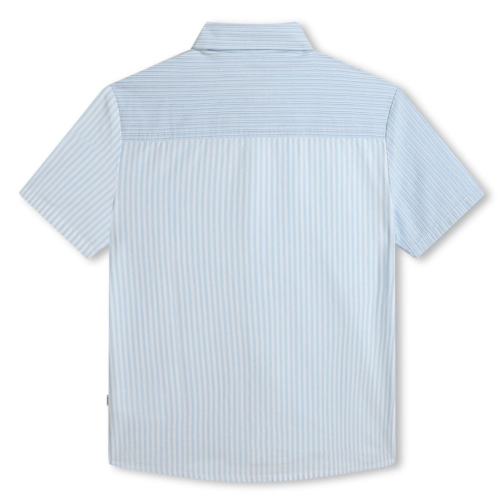 Hugo Boss Boys Short Sleeve Loose Fit Striped White Dress Shirt _ J50698 - 10P - NorthBoys